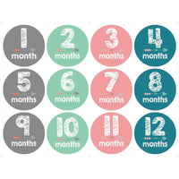 MOQ 5PCS Baby Growth Memorial Month Sticker - PrettyKid