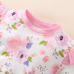 2-piece Floral Long Sleeve T-shirt & Pants for Baby Girl - PrettyKid
