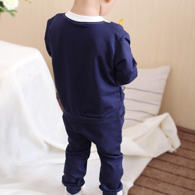 2-piece Bowknot Sweatshirt & Pants for Children Boy - PrettyKid