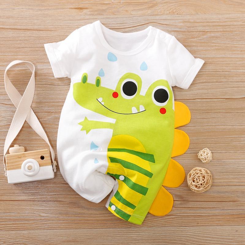 Animal Crocodile Pattern Bodysuit for Baby Boy Wholesale children's clothing - PrettyKid