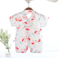 Baby Girl Summer Fresh Flower Pattern Bodysuit Wholesale Children's Clothing - PrettyKid