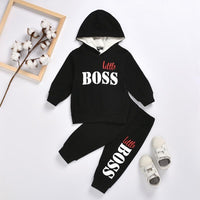 2-piece Letter Pattern Hoodie & Pants for Children Boy - PrettyKid