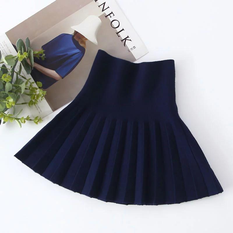 Knitted Pleated Skirt for Girl - PrettyKid