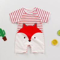 Fox Print Bodysuit for Baby Wholesale children's clothing - PrettyKid