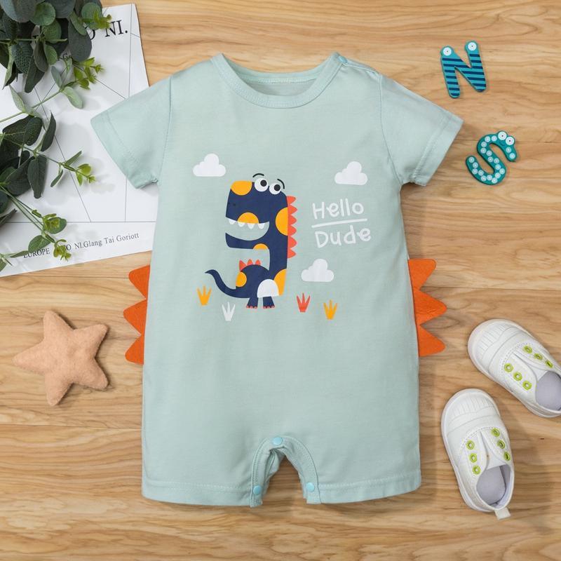 Dinosaur Pattern Bodysuit for Baby - PrettyKid