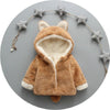Rabbit Ears Pattern Plush Hooded Jacket for Children Boy - PrettyKid