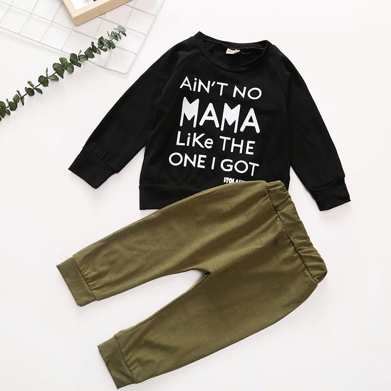 2-piece Long Sleeve T-shirt & Pants for Baby - PrettyKid