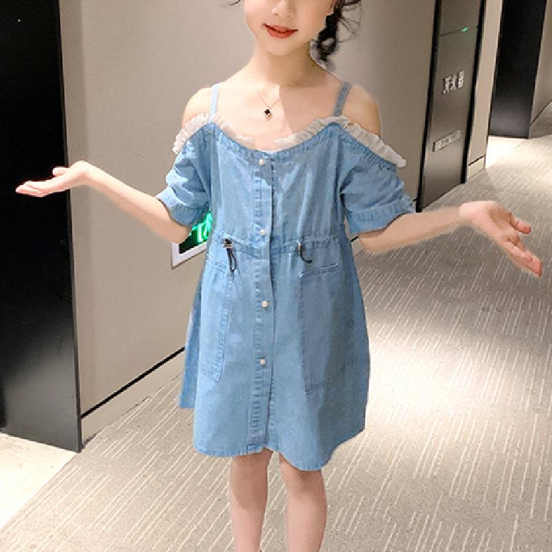 Sling Denim Dress for Girl - PrettyKid