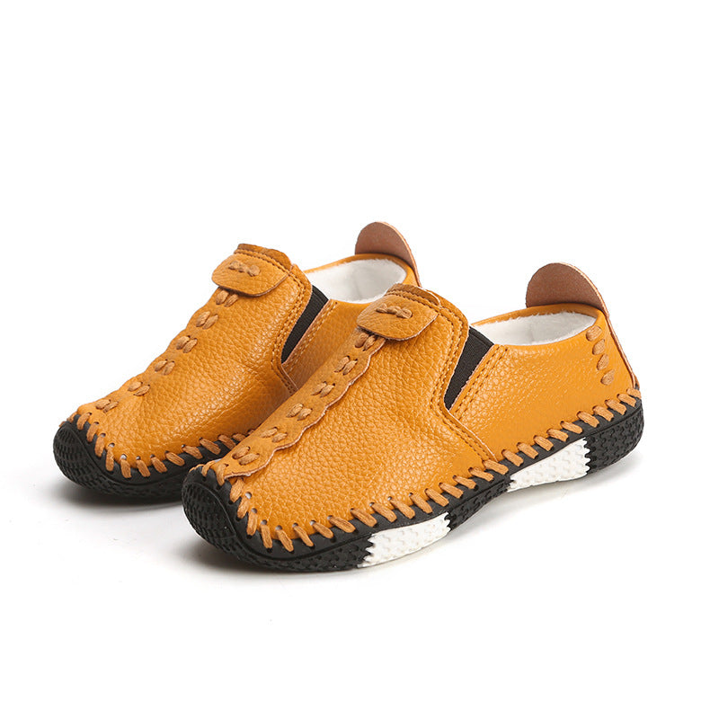 Baby Boy PU Leather Shoes Children Shoes 2022 Spring And Autumn New Baby Clothes Wholesale - PrettyKid