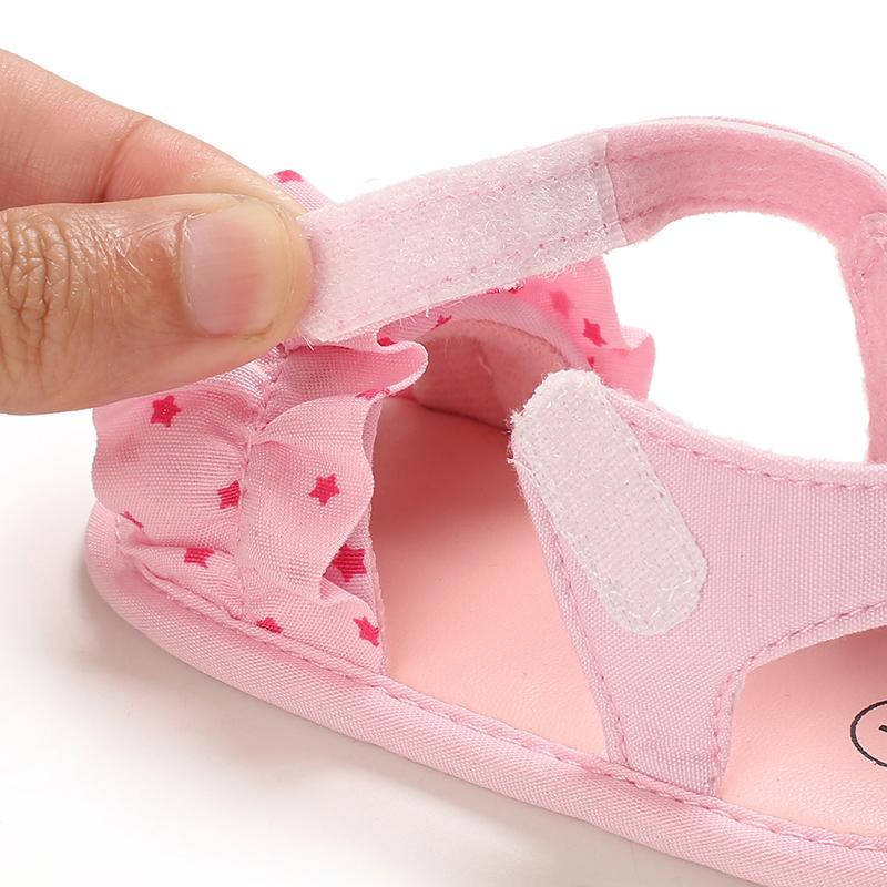 Velcro Ruffle Baby Shoes - PrettyKid