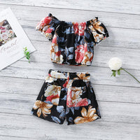 Toddler Girl Floral Top & Shorts - PrettyKid