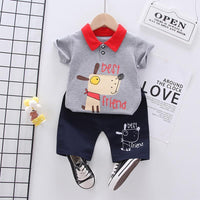 Toddler Boy Dog T-shirt & Shorts Wholesale Children's Clothing - PrettyKid