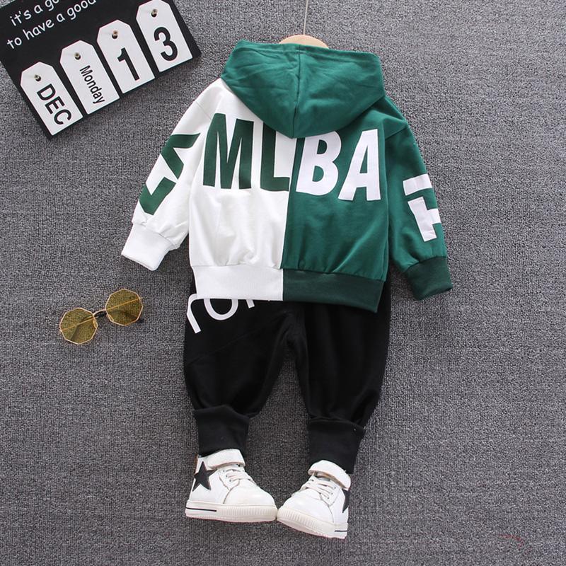 2-piece Letter Pattern Hoodie & Pants for Children Boy - PrettyKid