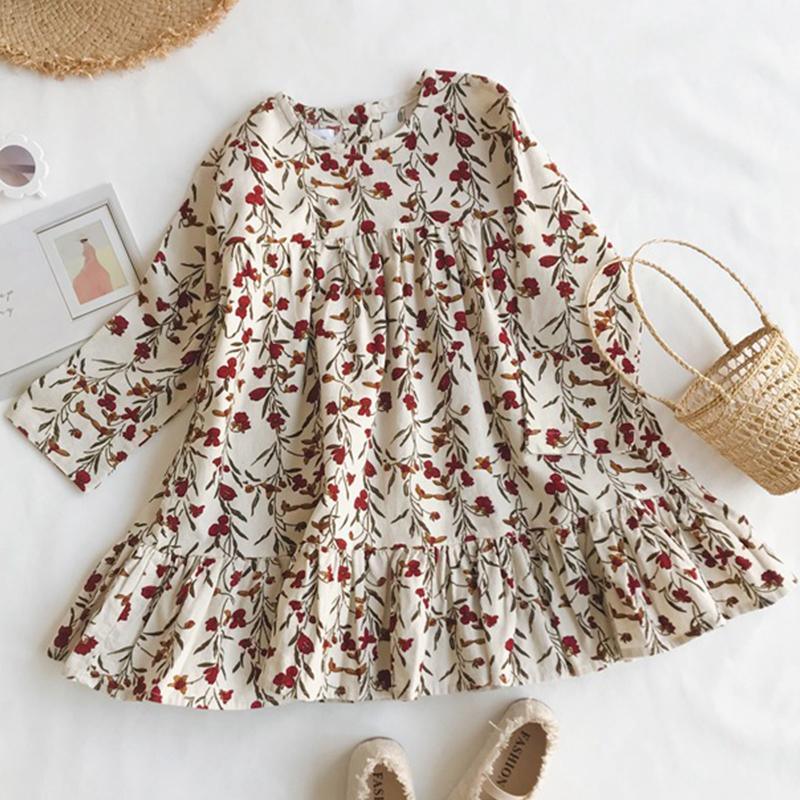 Floral Printed Dress for Toddler Girl - PrettyKid