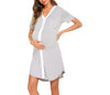 Summer Casual Urban Casual Women's Round Neck Maternity Dresses Dresses Nursing - PrettyKid