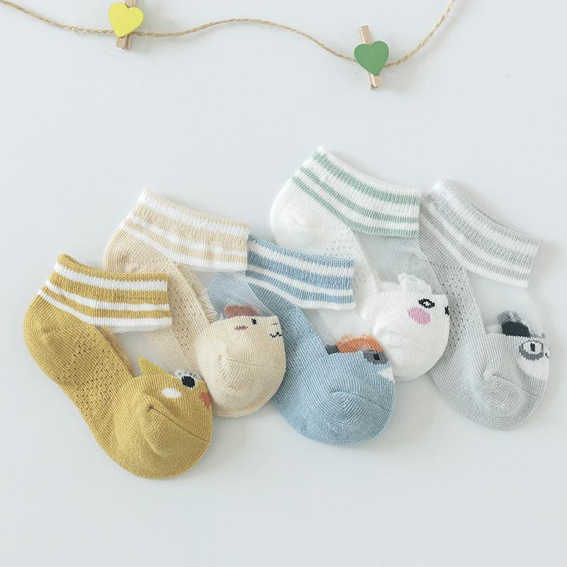 5-piece Cartoon Design Yarn Socks - PrettyKid