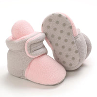 Velcro Design Cotton Fabric Baby Shoes - PrettyKid