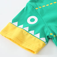 Boy Shark Pattern Sporty Suit - PrettyKid