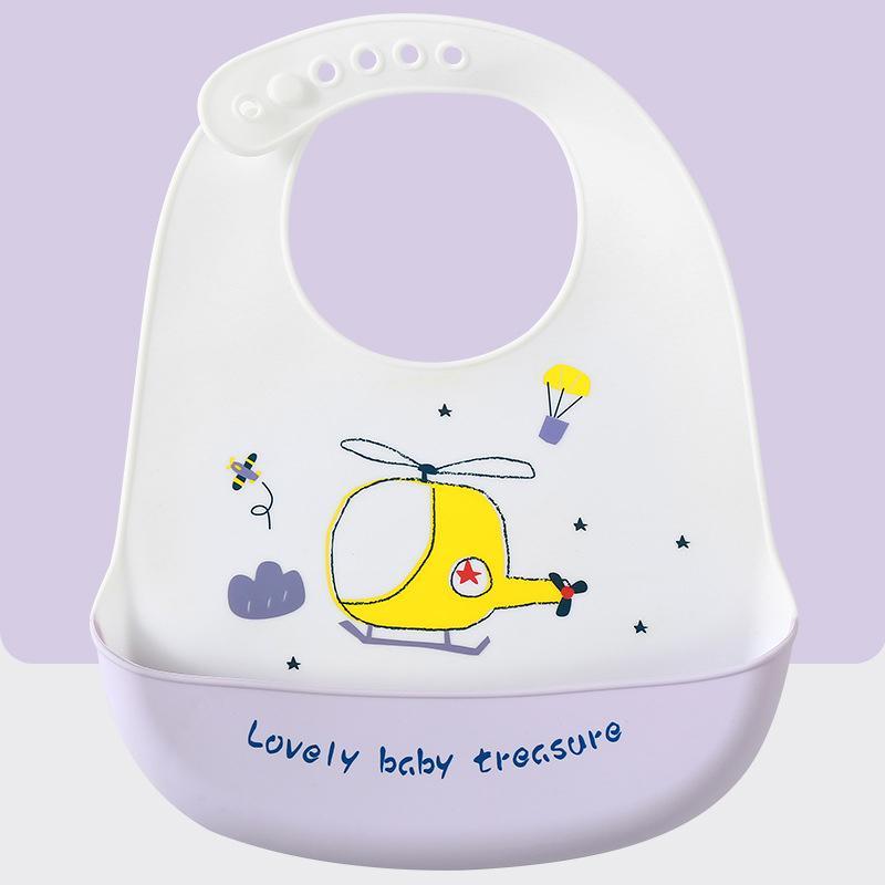 Cartoon Waterproof Three-dimensional Silicone Bib - PrettyKid