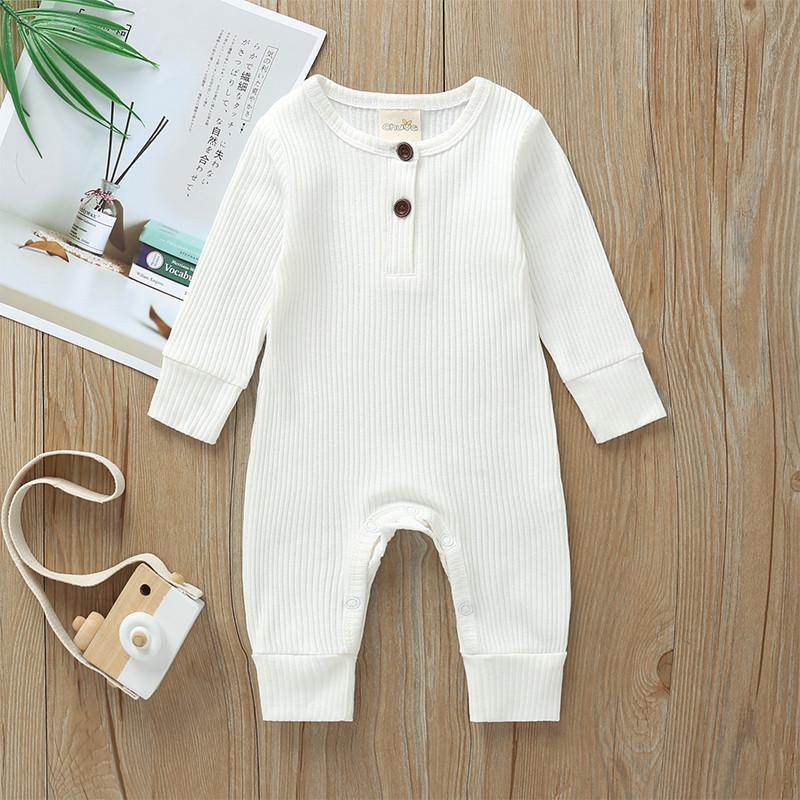 Cute Solid Long-sleeve Jumpsuit for Baby Wholesale children's clothing - PrettyKid