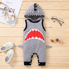 Baby Boy Shark Pattern Jumpsuit - PrettyKid
