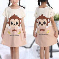 Cartoon Design Pajamas Dress for Girl - PrettyKid