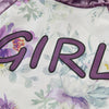 Toddler Girl Letter Print Velvet Fabric Blocking Casual Suit - PrettyKid