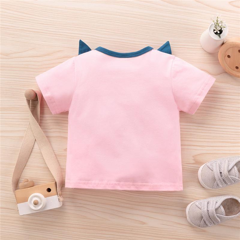 Cartoon Pattern T-shirt for Baby Girl - PrettyKid