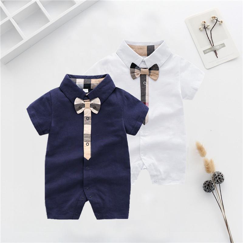 High Quality Cotton Classic Plaid Short-sleeve Bodysuit Children's clothing wholesale - PrettyKid