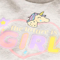 2-piece Unicorn Pattern Sweatshirt & Pants for Girl - PrettyKid