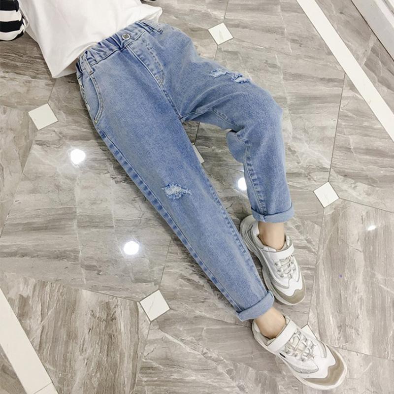 Kid Girl Casual Denim Pants - PrettyKid