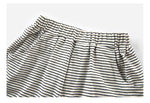 Kids Boys Girls Summer Solid Stripe Stitched Short Sleeved Hoodie Shorts Set - PrettyKid