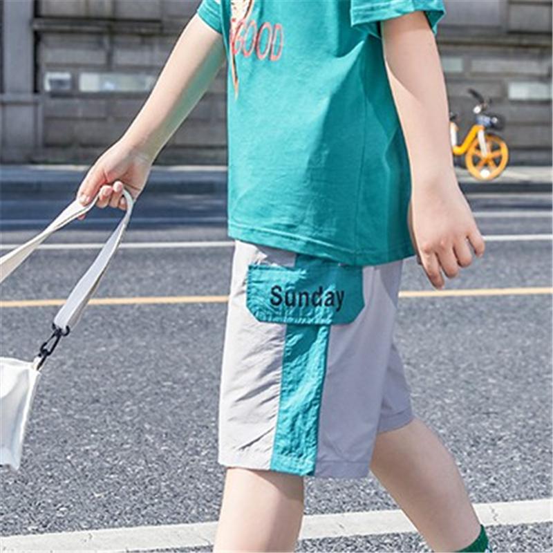 2-piece Letter Pattern T-shirt and Shorts Sets for Boy - PrettyKid