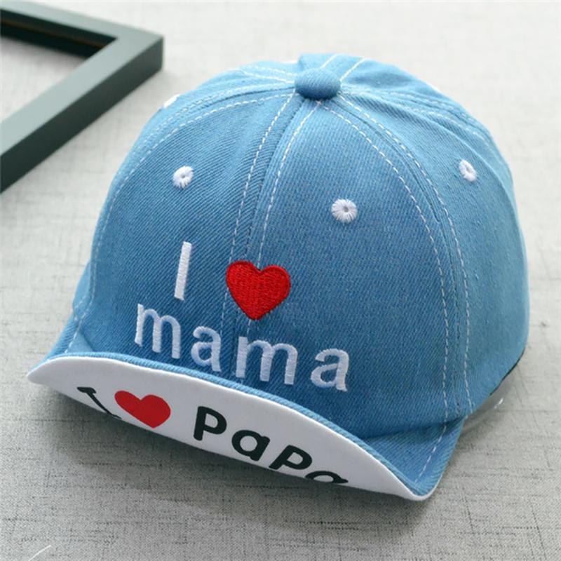 Handsome Letter Embroidery Denim Cap - PrettyKid