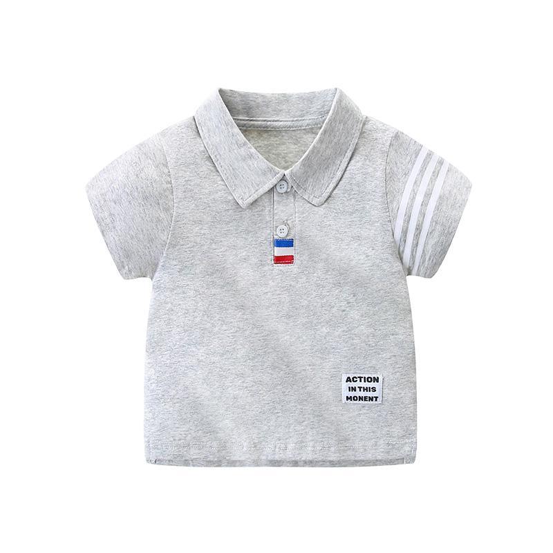 Toddler Boy Stripes Pattern Summer Polo Shirt Wholesale Children's Clothing - PrettyKid