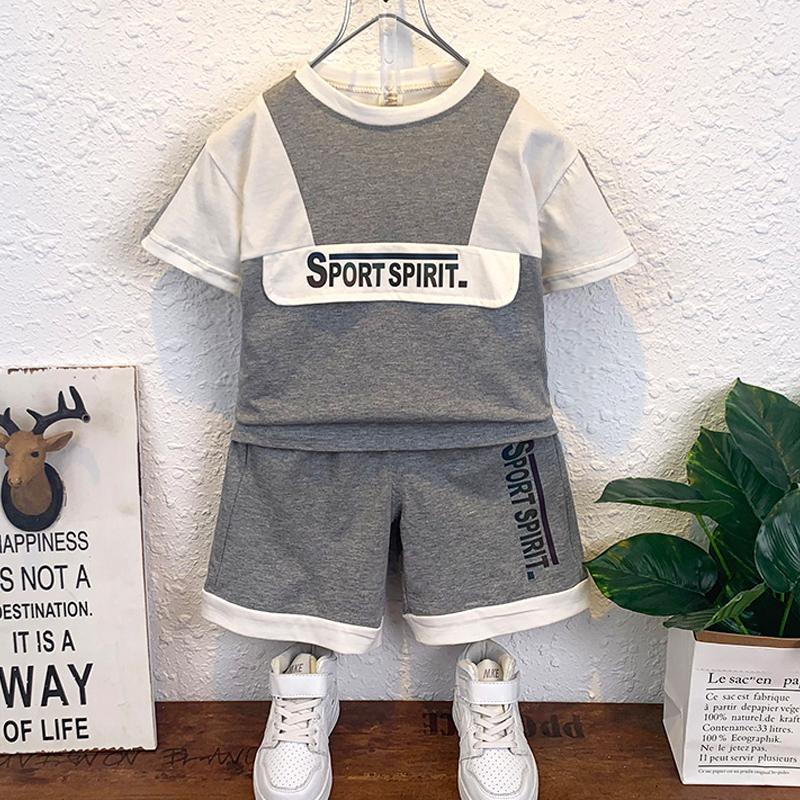 Boy Color-block Sporty T-shirt & Shorts - PrettyKid