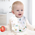 Wholesale baby Bibs newborn cotton fabric waterproof breathable petal snap bib saliva towel in Bulk - PrettyKid