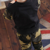 2-piece Camouflage Sweatshirts & Pants for Children Boy - PrettyKid