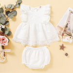Grow Girl Double-layer Lace Top & Super Short - PrettyKid