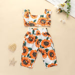 2-piece Sunflower Suit for Toddler Girl - PrettyKid