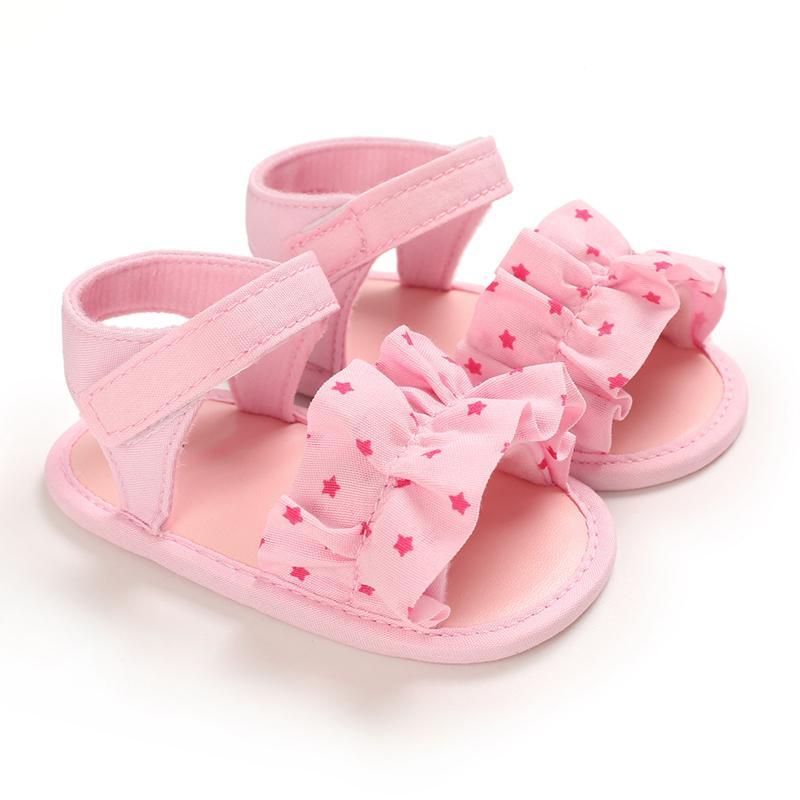 Velcro Ruffle Baby Shoes - PrettyKid