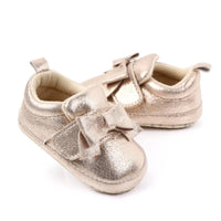 Bow Velcro soft sole baby shoe - PrettyKid