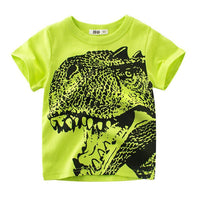 Grow Boy Dinosaur Pattern T-shirt - PrettyKid