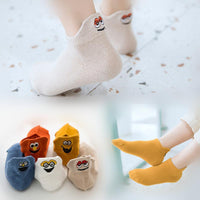 Expression pattern Embroidery Low Cut Socks - PrettyKid