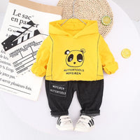 2-piece Panda Pattern Hoodie & Pants for Children Boy - PrettyKid