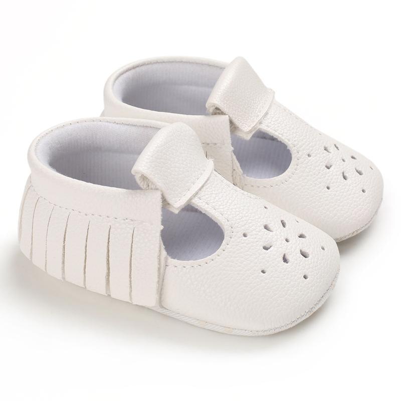 Daily Round Toe Solid Velcro Baby Shoes Children's clothing wholesale - PrettyKid