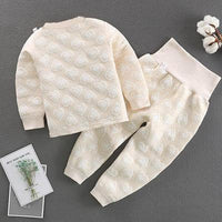 2-piece Heart-shaped Pattern Pajamas Sets for Toddler Girl - PrettyKid