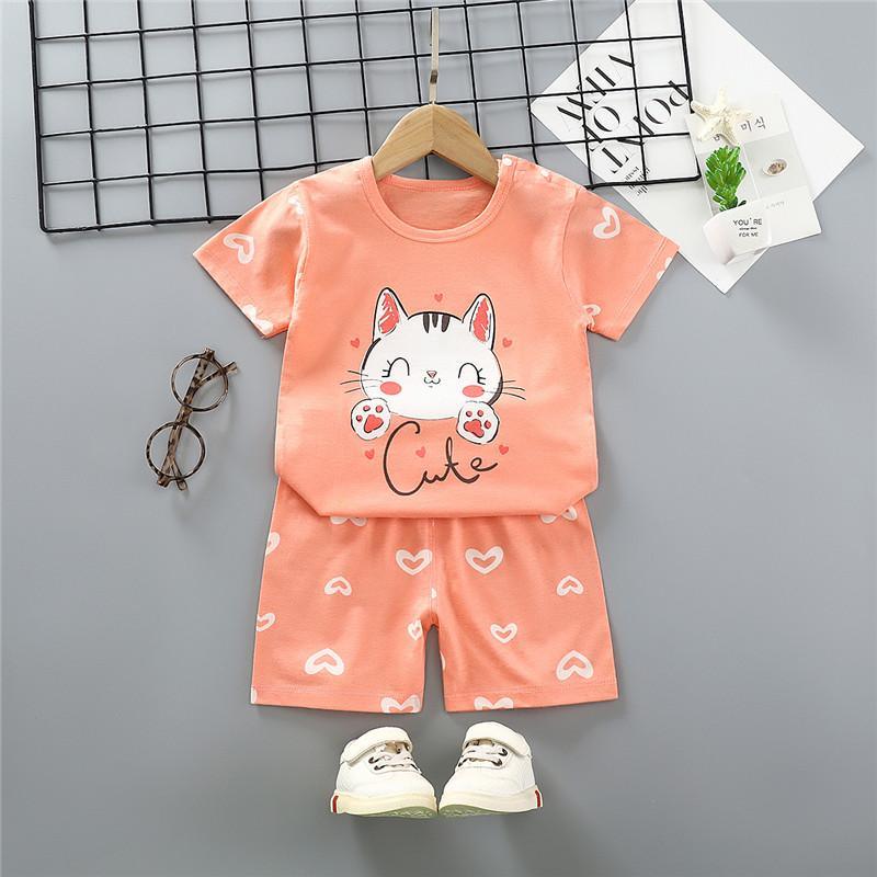 Grow Boy Cow Pattern Pajamas Sets - PrettyKid