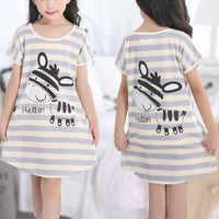 Cartoon Design Pajamas Dress for Girl - PrettyKid