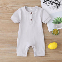 Baby Solid Pattern Bodysuit - PrettyKid